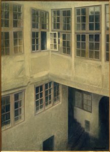 Innenhof, Strandgade 30 von Vilhelm Hammershoi