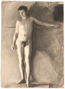 Stehendes männliches Modell von Vilhelm Hammershøi