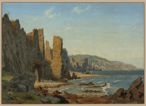 Strandformation auf Bornholm. Szene aus Rø von Vilhelm Kyhn