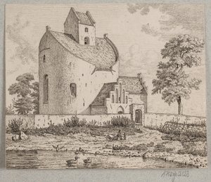 Kirche von Bjernede von Vilhelm Kyhn