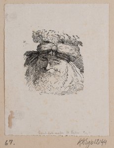 Kopf eines Mannes mit Pelzmütze von Vilhelm Kyhn