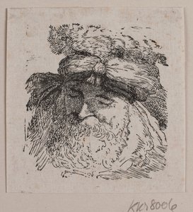 Kopf eines Mannes mit Pelzmütze von Vilhelm Kyhn