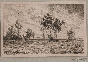 Landschaft bei stürmischem Wetter von Vilhelm Kyhn