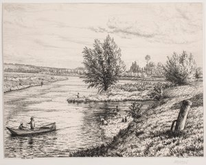 Partie am Fluss Marne von Vilhelm Kyhn