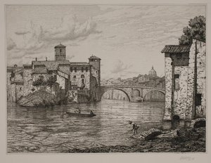 Partie bei Ponte Rotto in Rom von Vilhelm Kyhn
