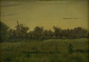Die Wiese nahe dem Haus des Künstlers an der Farimagsvej außerhalb von Kopenhagen von Vilhelm Kyhn