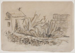 Landschaft mit Haus links, Südfrankreich von Vilhelm Lundstrøm