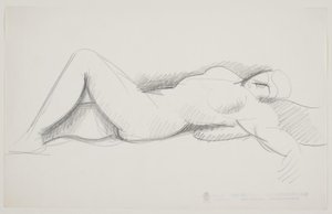 Liegendes weibliches Modell von Vilhelm Lundstrøm