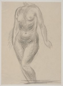 Stehendes weibliches Modell von Vilhelm Lundstrøm