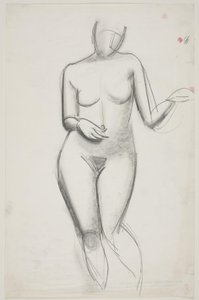 Stehendes weibliches Modell von Vilhelm Lundstrøm