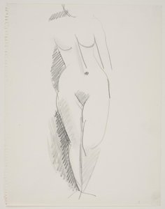 Stehendes weibliches Modell von Vilhelm Lundstrøm