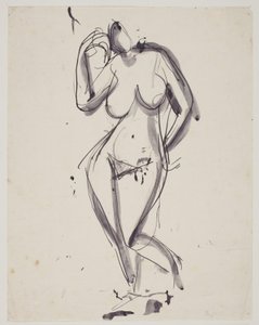 Stehendes weibliches Modell von Vilhelm Lundstrøm