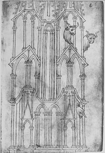 Erhebung des Turms der Kathedrale von Laon