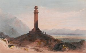 Alexandersäule bei Kabul, ca. 1842 von Vincent (after) Eyre