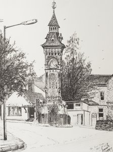 Uhrturm, Hay on Wye, 2007 von Vincent Alexander Booth