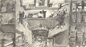 Feuerseite bei Kerzenlicht von Vincent Alexander Booth
