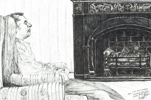 Am Kamin von Vincent Alexander Booth