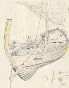 Griechisches Schiff von Vincent Alexander Booth