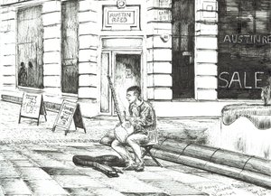 Musiker St. Anns Platz von Vincent Alexander Booth