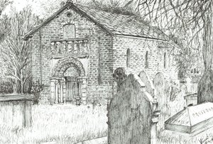 Alte Kirche, Prestbury, 2009 von Vincent Alexander Booth