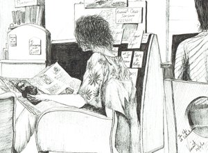 Lesung im Waterstones Buchladen Manchester von Vincent Alexander Booth
