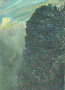 Felsiger Aufstieg auf den Berg, 2011 von Vincent Alexander Booth