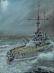 SMS Friedrich der Große bei Jütland 1916, 2016 von Vincent Alexander Booth