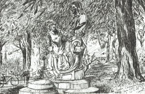 Statue im Jardin Luxemburg Paris, 2003 von Vincent Alexander Booth