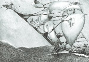 Sturmerschaffer Kaspisches Meer, 2017 von Vincent Alexander Booth