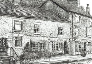 Der Buchladen in Marple Bridge, 2017 von Vincent Alexander Booth