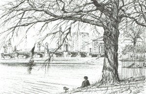 Der Charles River, Boston. 2003 von Vincent Alexander Booth
