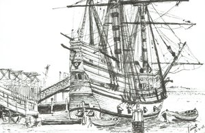Die Mayflower, Plymouth, Massachusetts. 2003 von Vincent Alexander Booth