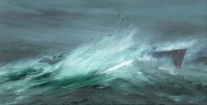 USS Spence verloren im Pazifik-Typhoon am 18. Dezember 1944, 2019 von Vincent Alexander Booth