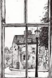 Blick vom Old Hall Hotel Buxton, 2009 von Vincent Alexander Booth