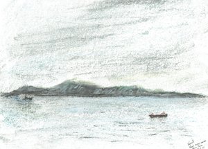 Blick über das Wasser von Jura von Vincent Alexander Booth