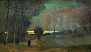 Herbstlandschaft am Abend, 1884 von Vincent van Gogh