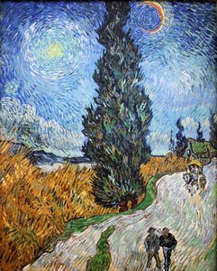 Landstraße in der Provence bei Nacht, 1890 von Vincent van Gogh