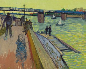 Die Brücke von Trinquetaille, 1888 von Vincent van Gogh