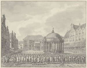 Vereidigung des Regierungsreglements auf dem Grote Markt in Haarlem, 5. September 1787