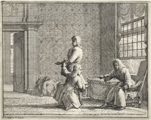 Schneider in einem Interieur von Vincent Laurensz. van der Vinne (II)
