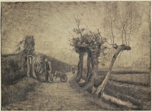 Weg hinter dem Pfarrgarten in Nuenen von Vincent van Gogh (signed by artist)