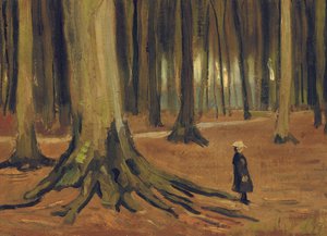 Ein Mädchen im Wald