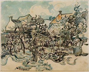 Alter Weingarten mit Bäuerin von Vincent van Gogh