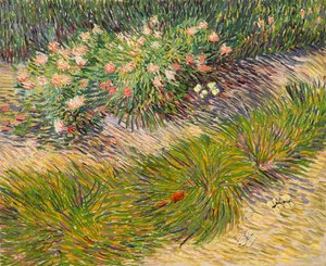 Ecke des Gartens mit Schmetterlingen von Vincent van Gogh