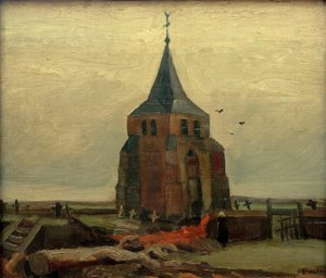 Der alte Turm auf dem Kirchhof zu Nuenen von Vincent van Gogh