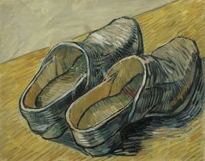 Ein Paar Lederclogs