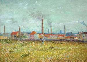 Fabriken in Asnières, vom Quai de Clichy aus gesehen von Vincent van Gogh