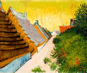 Bauernhäuser in Saintes-Maries, Juni 1888 von Vincent van Gogh