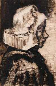 Kopf einer Bäuerin, nach rechts gewandt, 1884 von Vincent van Gogh