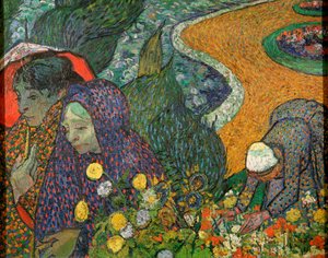 Damen von Arles Erinnerung an den Garten in Etten, 1888